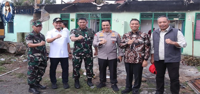6 Rumah Dinas TNI Dibangun Ulang Pasca Kebakaran Pekanbaru
