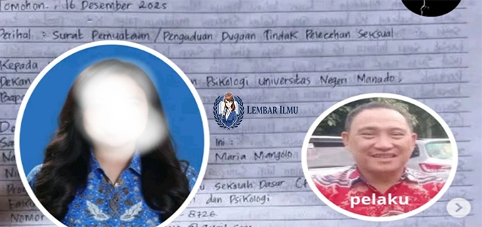 Dosen Lecehkan Mahasiswi Unima Korban Tewas Tergantung