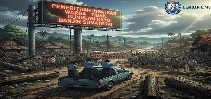 Pemerintah Ingatkan Warga Tidak Gunakan Kayu Banjir Sumatera