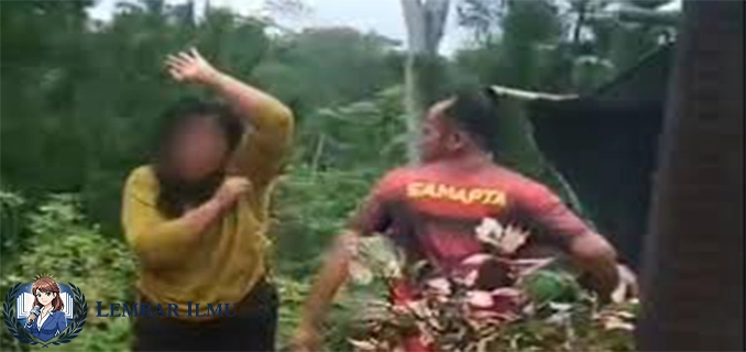 Viral Pria Berkaus Samapta Hajar Istri di Trenggalek